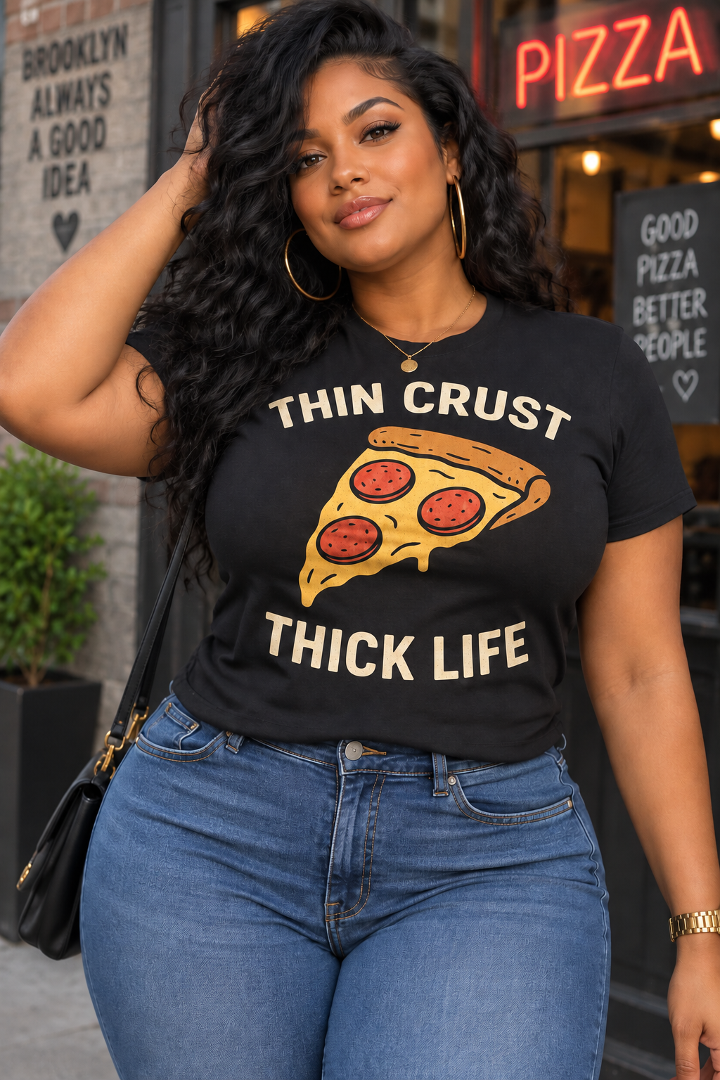Thin Crust, Thick Life Tee